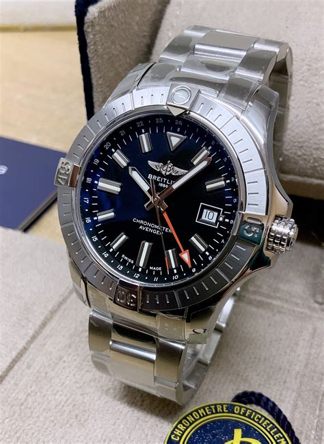 Breitling Avenger Automatic GMT A32397 Stainless Steel.